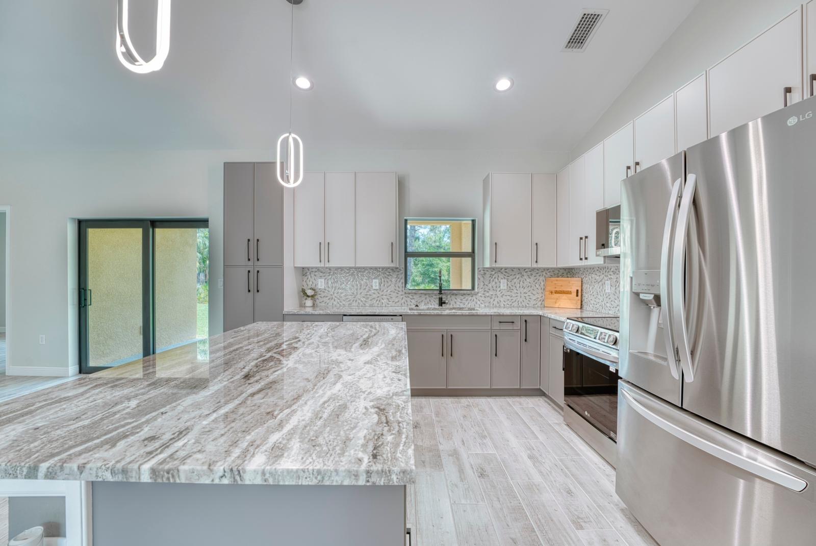 Custom Home with Gray & White Finishes
